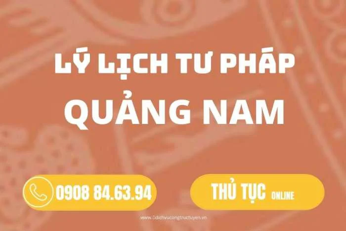 Làm lý lịch tư pháp online tại Quảng Nam